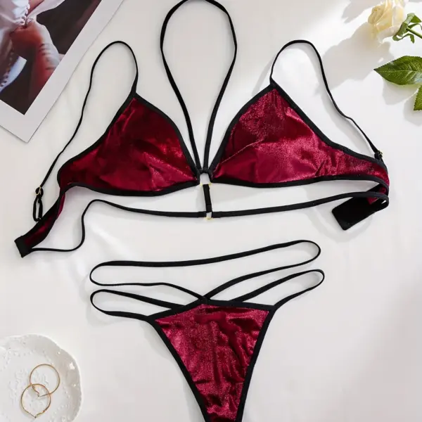 Women's Sexy Wireless Bra and Thong Set